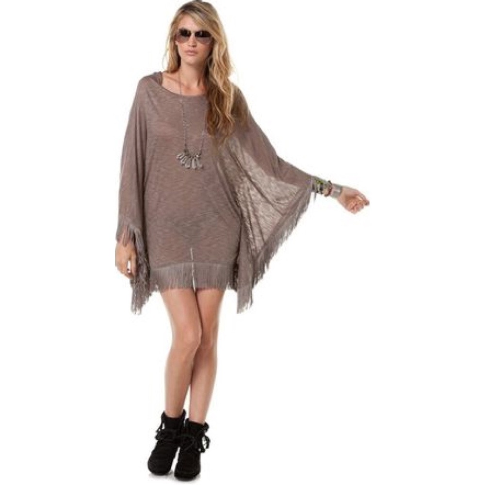 LSPACE Fringe swim coverup